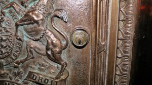 Banff Canada Post Brass Mailbox with old Brass Yale lock
