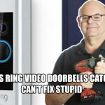 Ring video doorbell fire