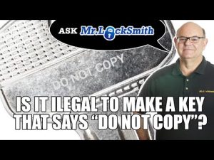 Ask Mr. Locksmith: Can you copy do not duplicate keys?