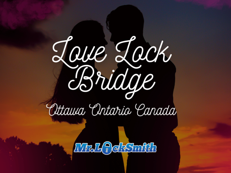 Love Lock Bridge Ottawa Ontario Canada