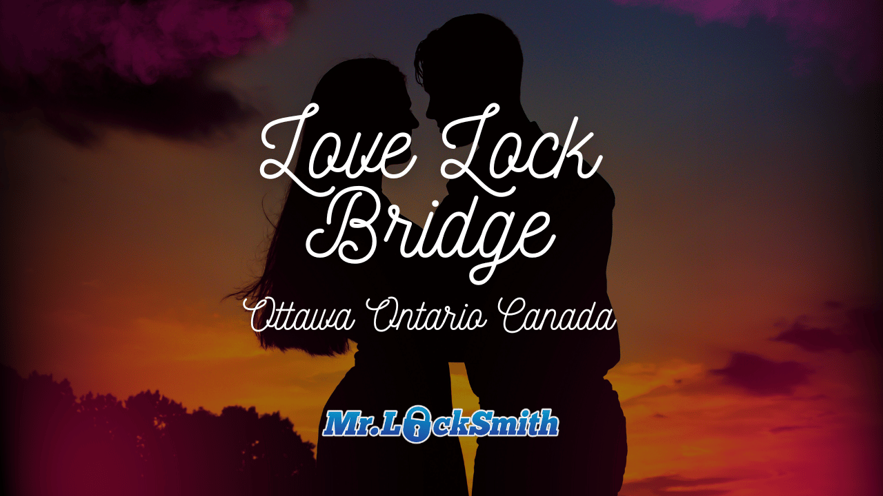 Love Lock Bridge Ottawa Ontario Canada