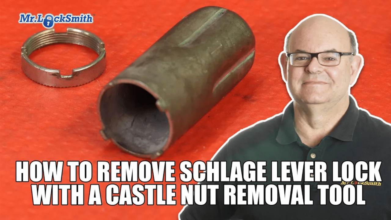 How to Remove Schlage Clutch Lever Lock with a Castle Nut