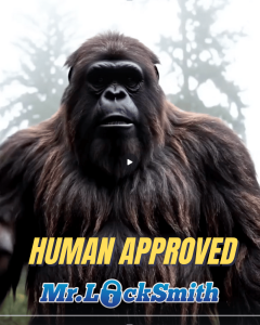 Bigfoot Recommends Mr. Locksmith Fast, Reliable, Human Approved!