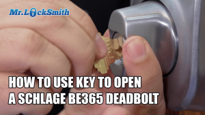How To Use Key To Open A Schlage BE365 Deadbolt