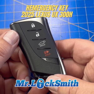 How to Remove Emergency Key 2025 Lexus UX 300h Mr Locksmith