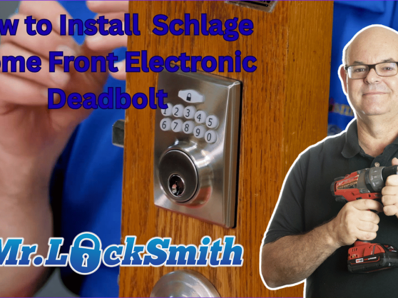 How to Install a Schlage Home Front Electronic Deadbolt
