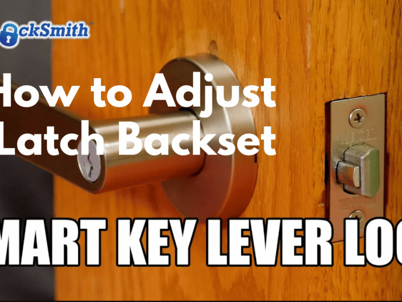 How to Adjust a Kwikset Weiser Latch Backset