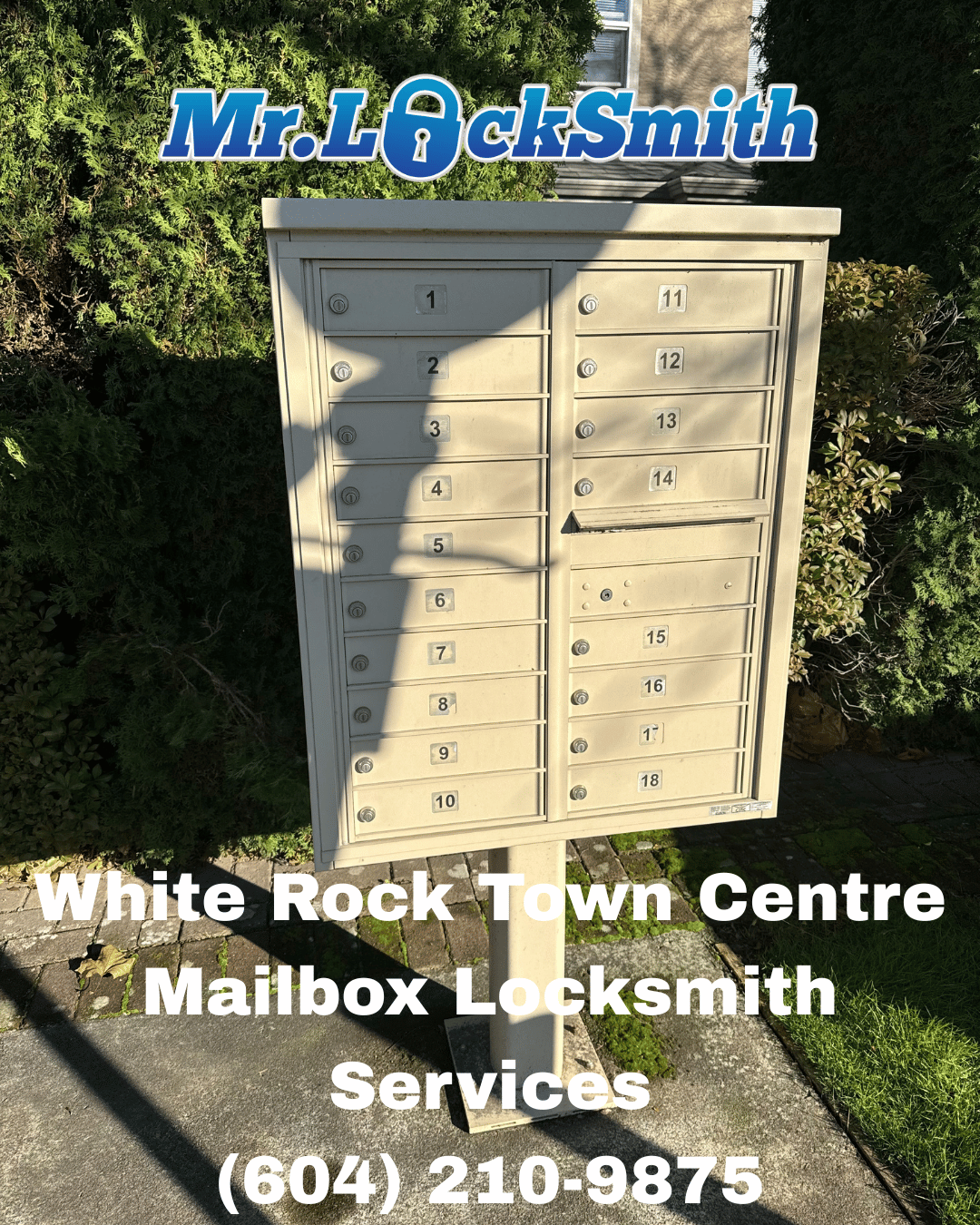Mailbox Locksmith Services in White Rock Town Centre